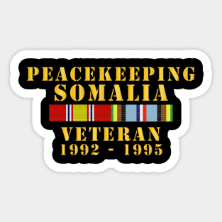 Peacekeeping Somalia 1002-1995 Veteran w  EXP SVC Sticker